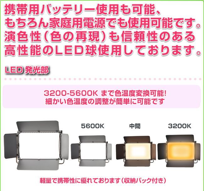 LED1200B撮影照明発光部