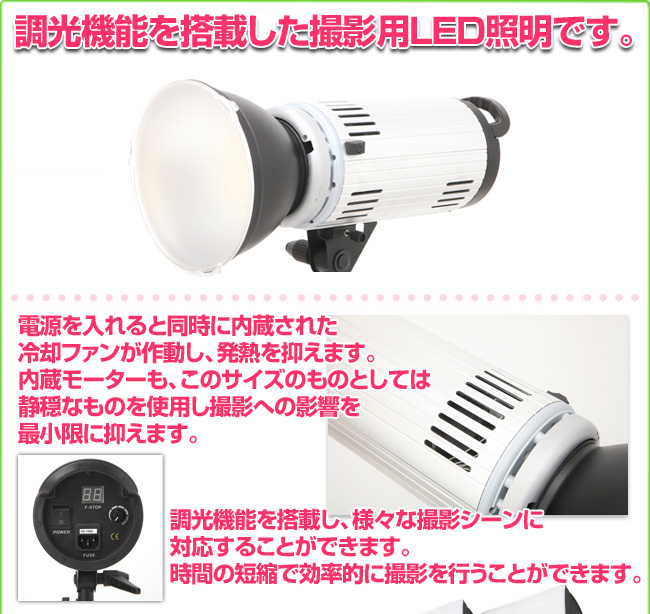 ハイスペック撮影用照明LED2000発光部